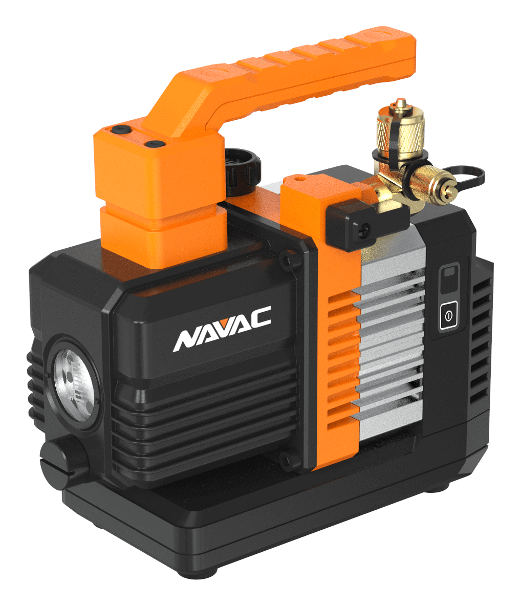 NAVAC NP2D BreakFree Cordless Vacuum Pump (Pump Only), 2 CFM, w/ DEWALT Battery Adapter, A2L Compatible - Edmondson Supply