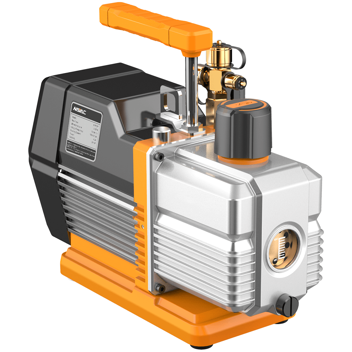 NAVAC NP5DP 5 CFM 2-Stage Vacuum Pump, PRO Series - Edmondson Supply