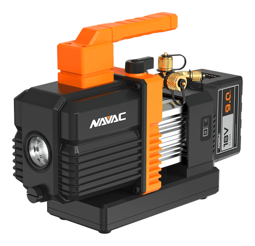 NAVAC NP6DLM 6 CFM BreakFree Series Cordless Vacuum Pump with Battery, A2L Compatible - Edmondson Supply