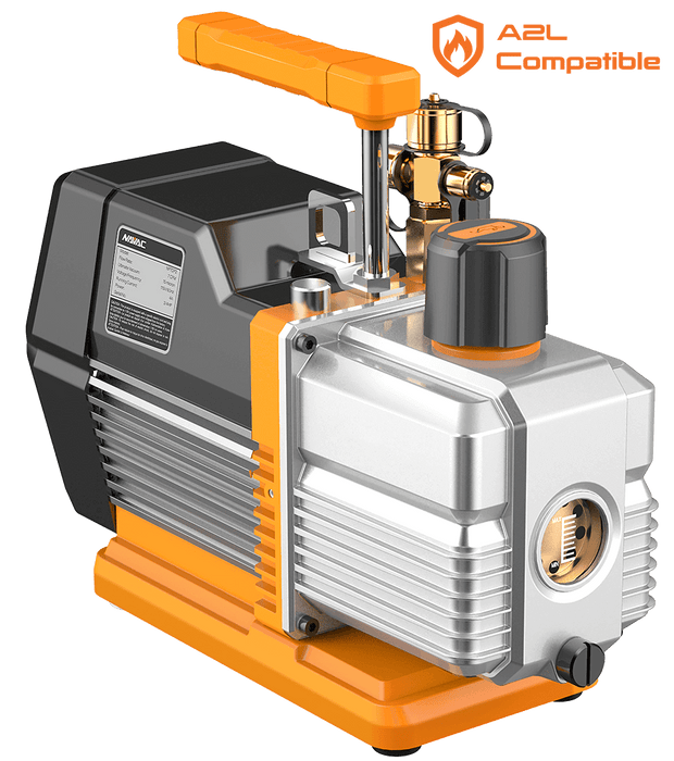 NAVAC NP7DP2 Vacuum Pump, 7 CFM, 2-Stage, 15 Microns, A2L, Pro Series - Edmondson Supply