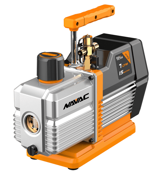 NAVAC NP7DP 7 CFM 2-Stage/Dual-Voltage Vacuum Pump, PRO Series - Edmondson Supply