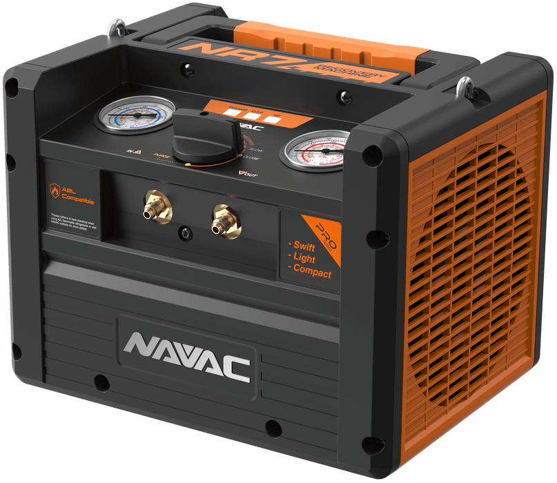 NAVAC NR7 Dual-Cylinder Brushless DC Refrigerant Recovery Unit, Pro Series - Edmondson Supply