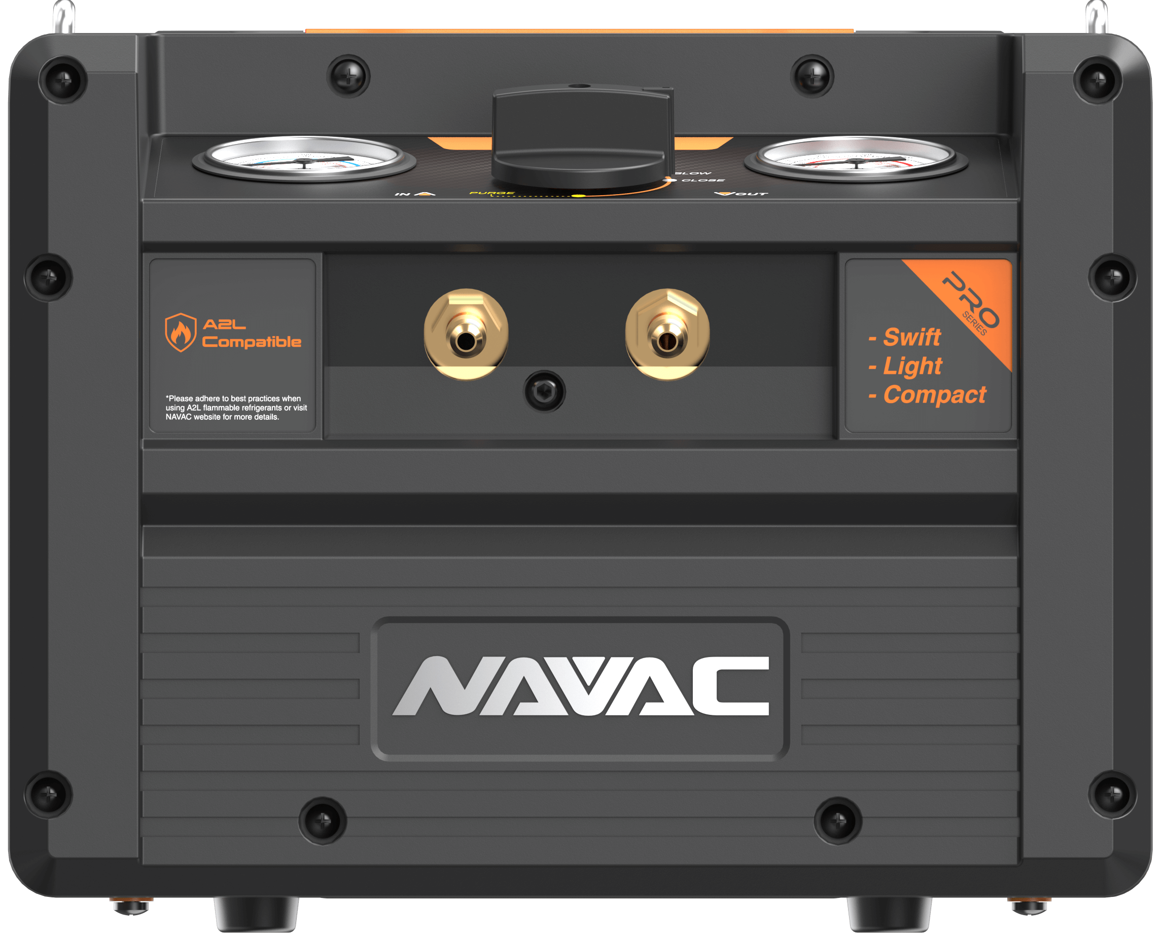 NAVAC NR7 Dual-Cylinder Brushless DC Refrigerant Recovery Unit, Pro Series - Edmondson Supply