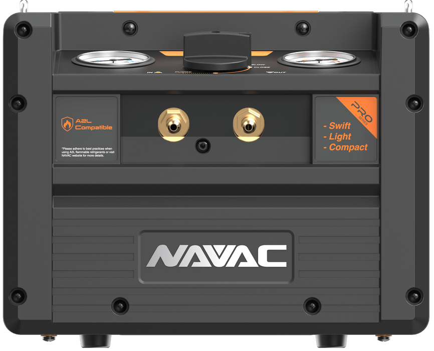 NAVAC NR7 Dual-Cylinder Brushless DC Refrigerant Recovery Unit, Pro Series - Edmondson Supply