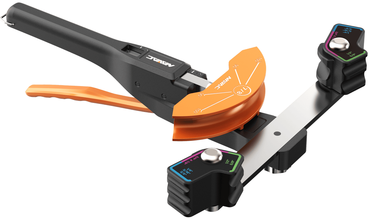 NAVAC NTB7 Ratcheting Tube Bender Kit, 1/4" to 7/8" O.D. - Edmondson Supply