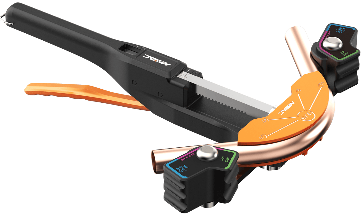 NAVAC NTB7 Ratcheting Tube Bender Kit, 1/4" to 7/8" O.D. - Edmondson Supply