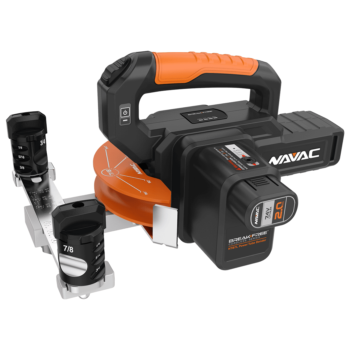 NAVAC NTB7L BreakFree® Power Tube Bender Kit, 1/4" to 7/8" O.D. - Edmondson Supply
