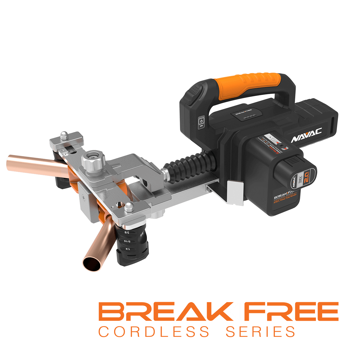 NAVAC NTB7L BreakFree® Power Tube Bender Kit, 1/4" to 7/8" O.D. - Edmondson Supply