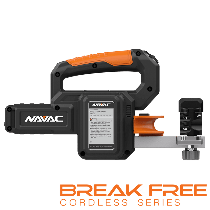 NAVAC NTB7L BreakFree® Power Tube Bender Kit, 1/4" to 7/8" O.D. - Edmondson Supply