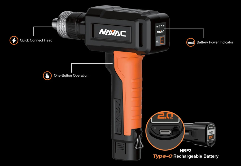 NAVAC NTE11L2 BreakFree® Power Tube Expander - Edmondson Supply