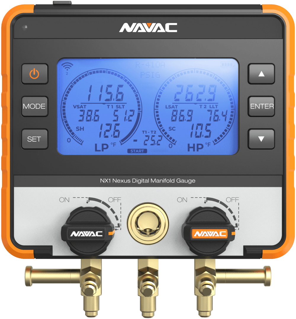 NAVAC NX1 NEXUS Digital Manifold Gauge - Edmondson Supply