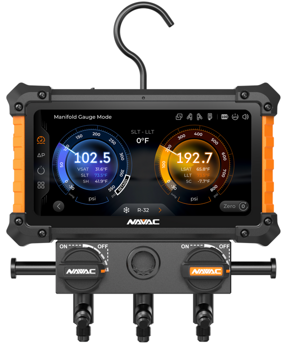 NAVAC NX1GV NEXUS™ 2 Digital Manifold Gauge (Vacuum Gauge Included) - Edmondson Supply