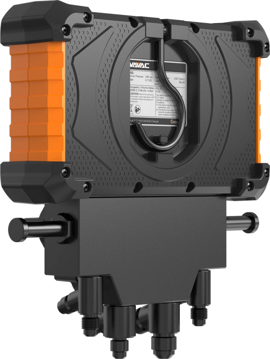 NAVAC NX4GV NEXUS™ 2 Digital Manifold Gauge, 4-Valve, Bluetooth, A2L, (Vacuum Gauge Included) - Edmondson Supply