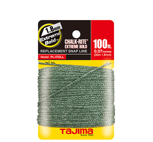 Tajima PL-ITOLL Chalk-Rite® Replacement Extreme Bold Braided Line, 0.07 in x 100 ft