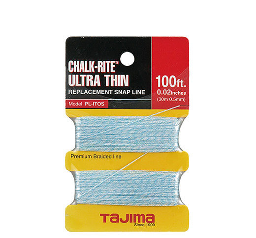 Tajima PL-ITOS Chalk-Rite® Replacement Ultra Thin Braided Line, 0.02 in x 100 ft
