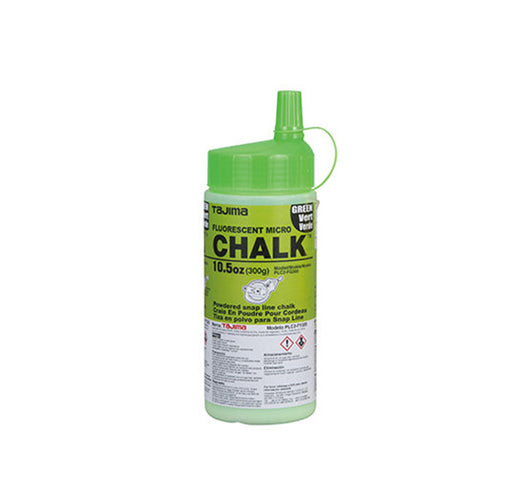 Tajima PLC2-FG300 Ultra-Fine Micro Chalk, Fluorescent Green, Easy-Fill Nozzle, 10.5 oz. - Edmondson Supply