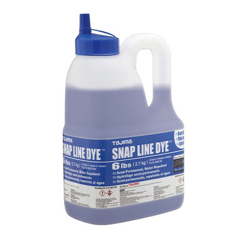 Tajima PLC3-DB2700 Snap Line Dye, Permanent Marking Chalk, Dark Blue, Easy-Fill Nozzle, 6 lbs. - Edmondson Supply