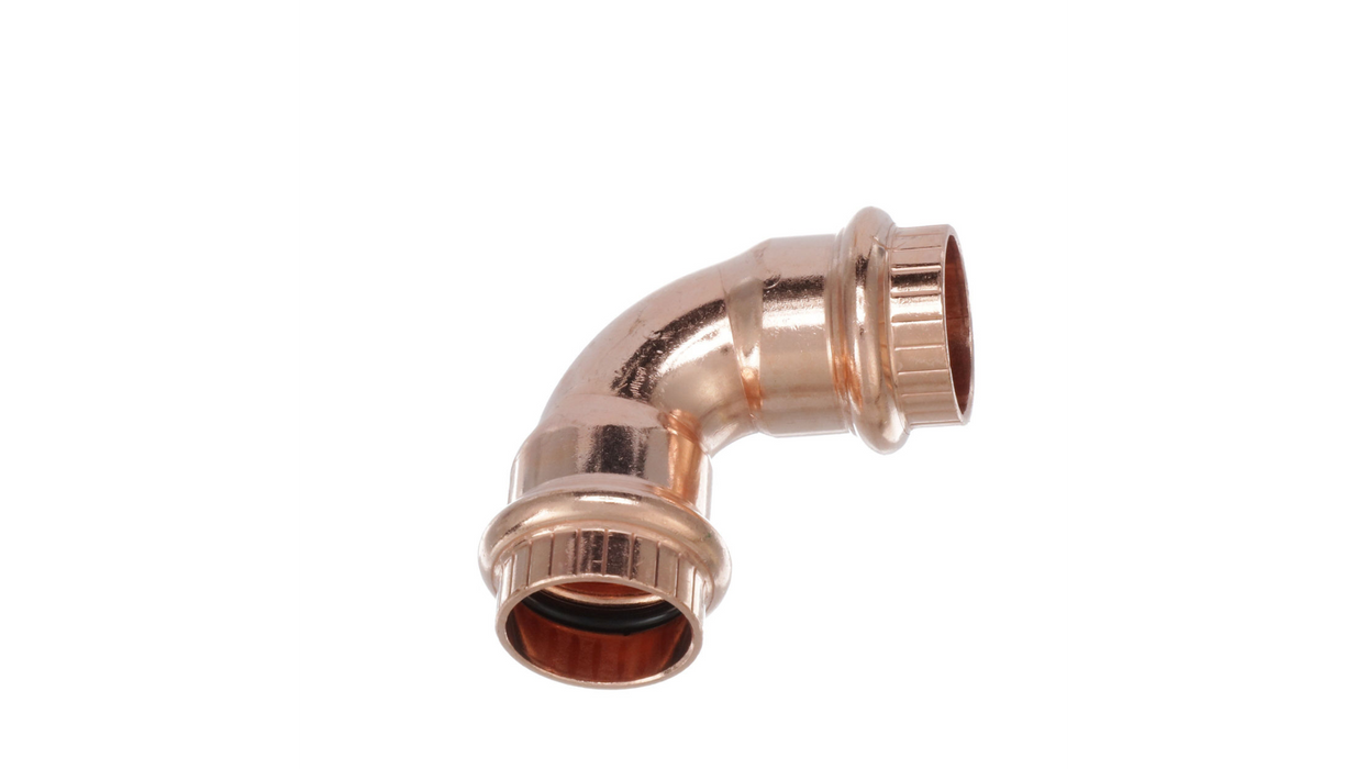 1 90 Degrees Elbow Press x Press (BAG OF 2)- COPPER PIPE FITTING