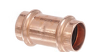 Viega 78047 1/2" x 1/2" ProPress Copper Coupling with Stop - Edmondson Supply
