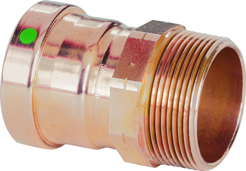 Viega 20828 3" x 3" ProPress XL-C Copper Male Thread Adapter, Press x MPT - Edmondson Supply