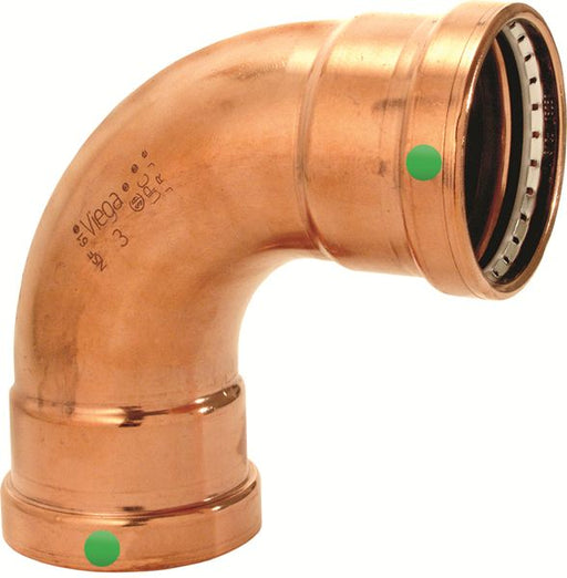 Viega 20628 3" x 3" ProPress XL-C Copper 90° Elbow - Edmondson Supply