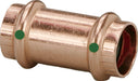 Viega 78172 1/2" x 1/2" ProPress Copper Coupling No Stop - Edmondson Supply