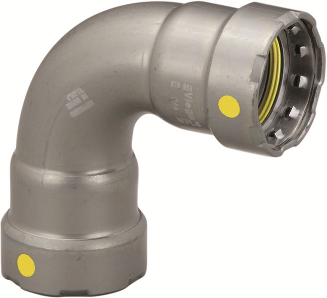 Viega 25201 1/2" x 1/2" MegaPressG 90° Elbow - Edmondson Supply