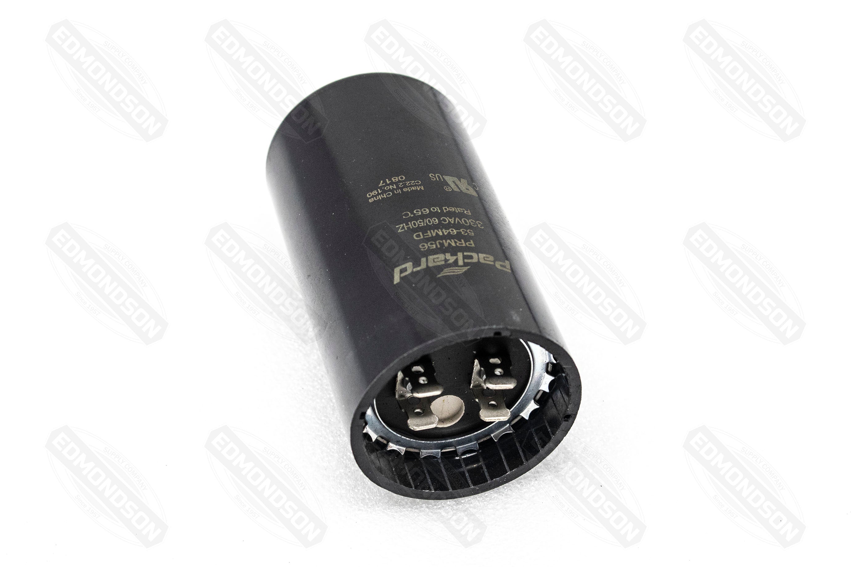 Packard PRMJ56 Motor Start Capacitor 53-64 MFD 330 VAC - Edmondson Supply