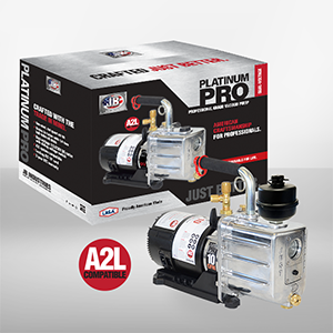 JB Industries DV-240DC PLATINUM PRO Dual Voltage DC Motor 8.4 CFM Vacuum Pump, A2L Compatible - Edmondson Supply
