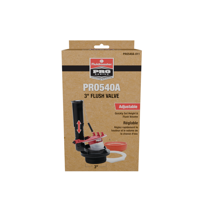 Fluidmaster PRO540A-011 3 in. Adjustable Flush Valve - Edmondson Supply