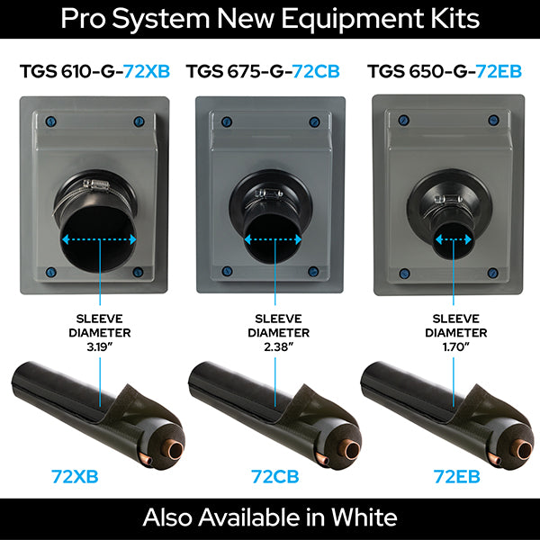 Airex TGS-675G-72C-B PRO-SYSTEM KIT for 5/8" - 7/8" Line Sets with 3/4" Wall Insulation, Gray/Black (TITAN OUTLET &amp; E-FLEX GUARD) - Edmondson Supply