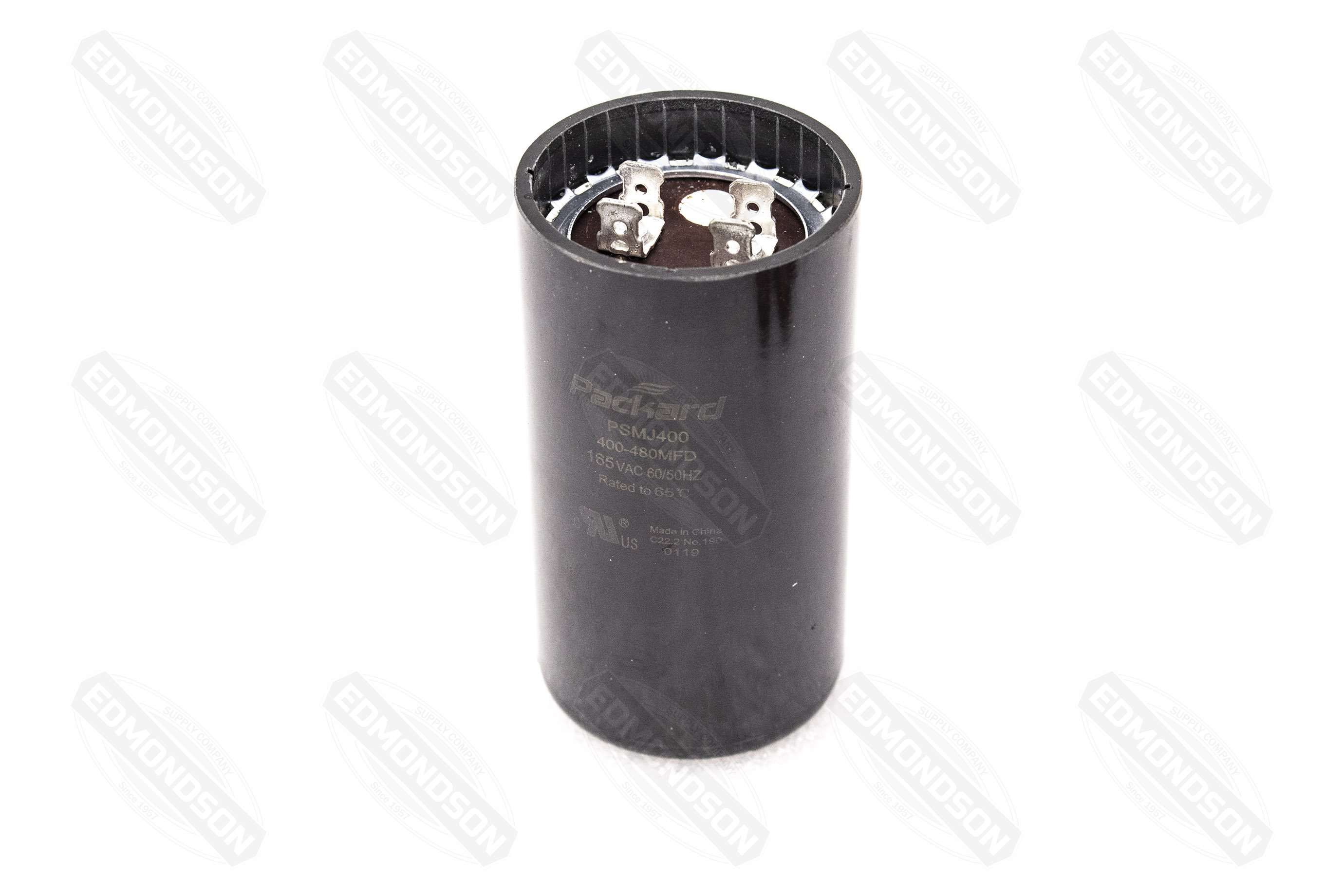 Packard PSMJ400 Motor Start Capacitor 400-480 MFD 165 VAC - Edmondson Supply