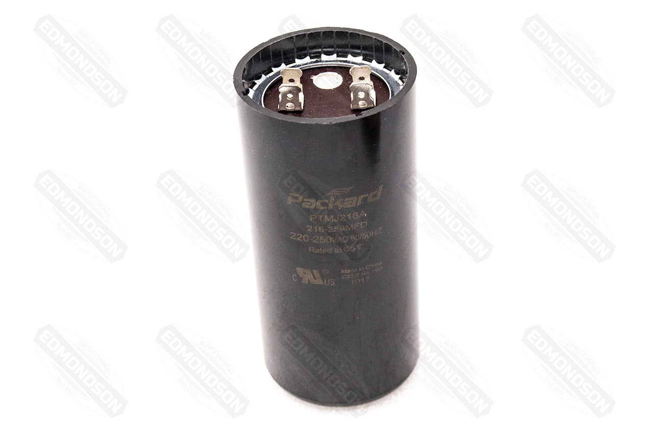 Packard PTMJ216A Motor Start Capacitor 216-259 MFD 220-250 VAC - Edmondson Supply
