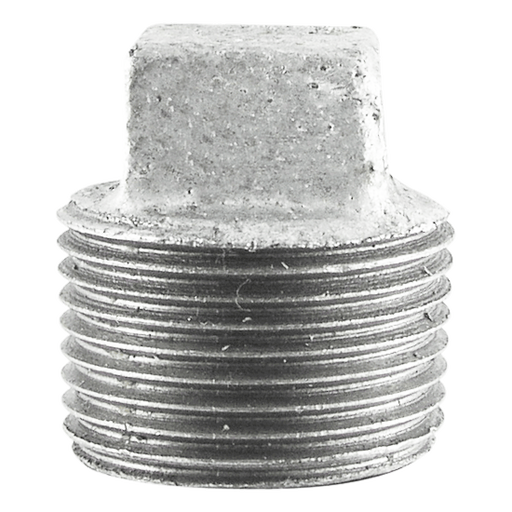 Cambridge Resources Galvanized Malleable Iron Plug, Class 150