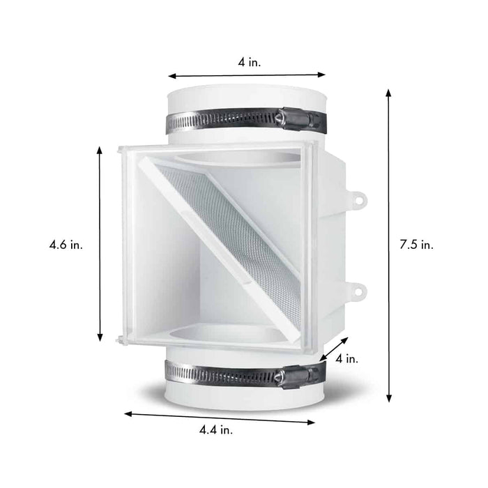 Secondary Lint Pro Clean Dryer Duct Lint Trap ProClean Plastic
