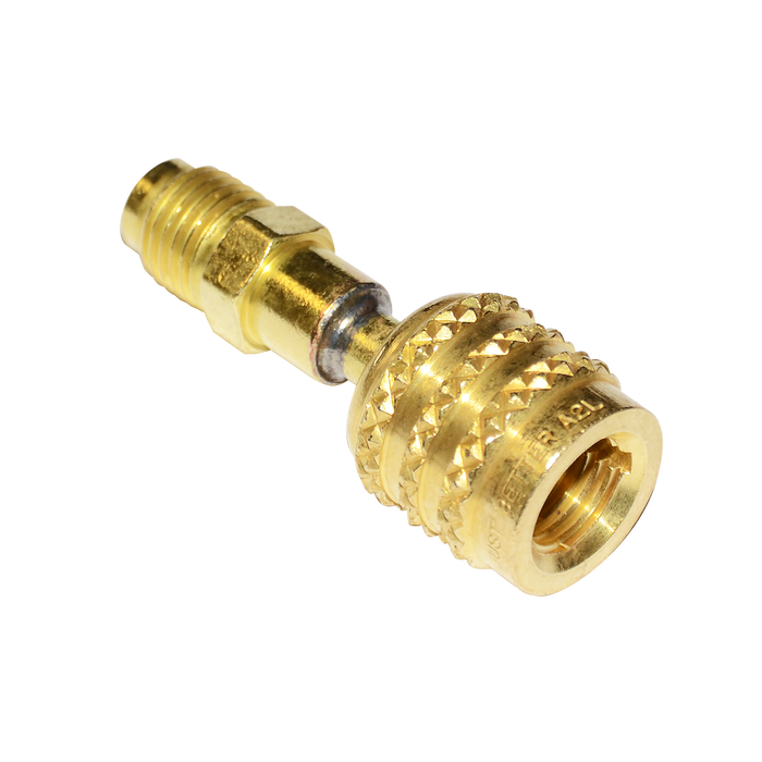 JB Industries QC-A2L-LH Reverse Thread Adapter ¼" Female SAE Flare Left-handed x ¼" Male Flare