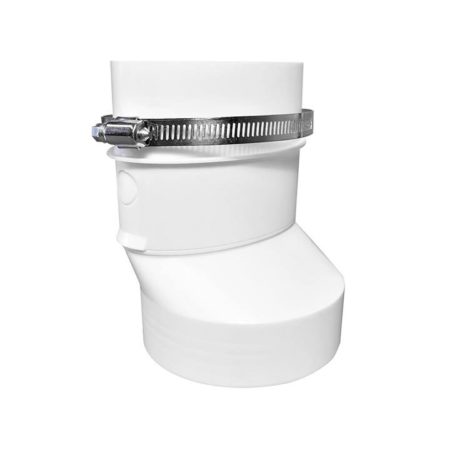Dundas Jafine R2OZW Round to Oval Duct Adapter, 4" - Edmondson Supply