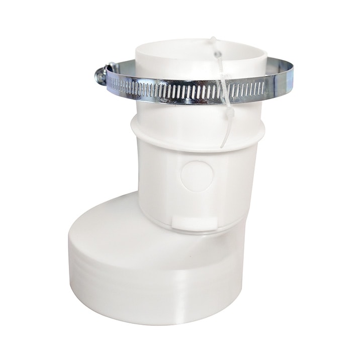 Dundas Jafine R2OZW Round to Oval Duct Adapter, 4" - Edmondson Supply