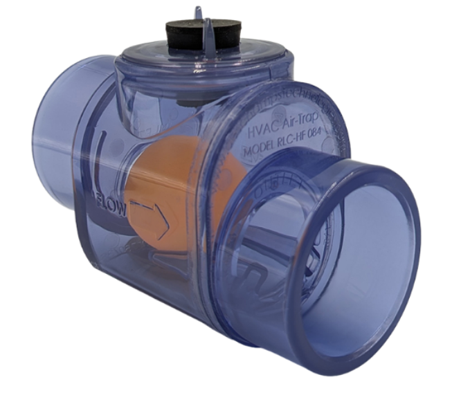 Des Champs RLCHF-084C 1-1/3" x 1-1/2" HVAC Waterless Air Trap, Clear Schedule 40 - Edmondson Supply