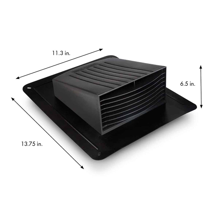 Dundas Jafine RL6P Roof Exhaust Cap - 6" Black - Edmondson Supply