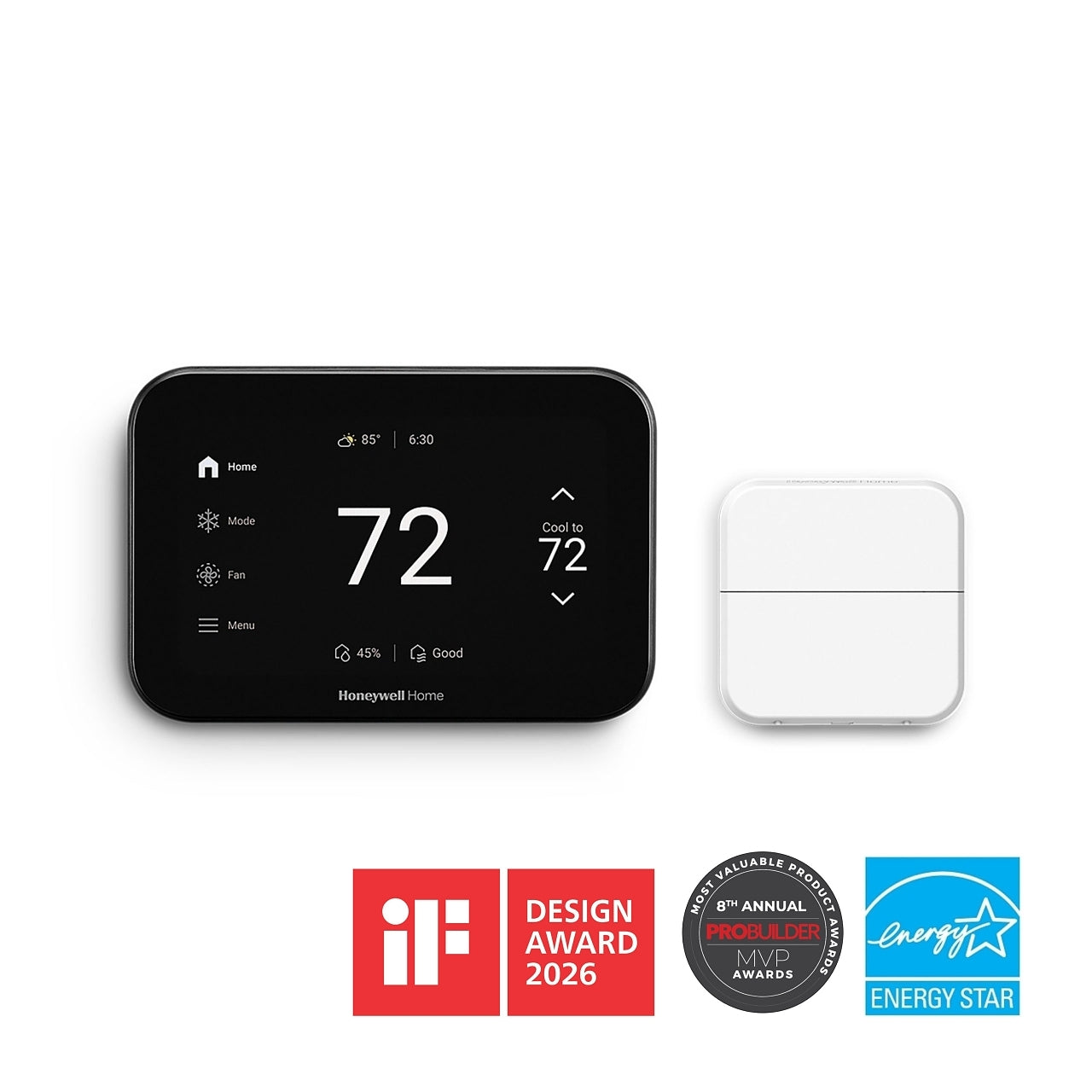 Honeywell Home YTHX1200B6/U ElitePRO™ S1200 Smart Thermostat with Room Sensor in Black - Edmondson Supply