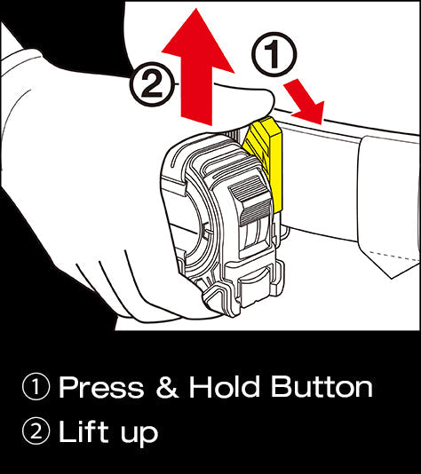 Tajima SF-BHLD-BK CLIP-n-HOLD™ SAFETY BELT HOLDER - Edmondson Supply