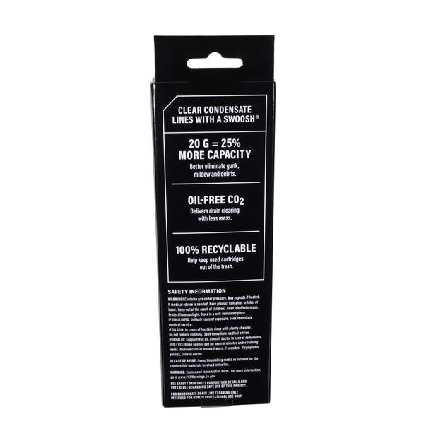 DiversiTech SGC-12 20G SWOOSH Drain Gun Cartridge, Pack of 12 - Edmondson Supply