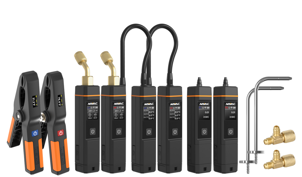 NAVAC SK4TPHM1 Smart Refrigerant & Air Side Diagnostics Pro Kit - Edmondson Supply
