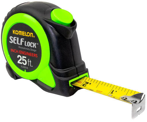 Komelon SL2825IE Self-Lock Tape Measure 25 ft. x 1 in. - Inch Engineers - Edmondson Supply