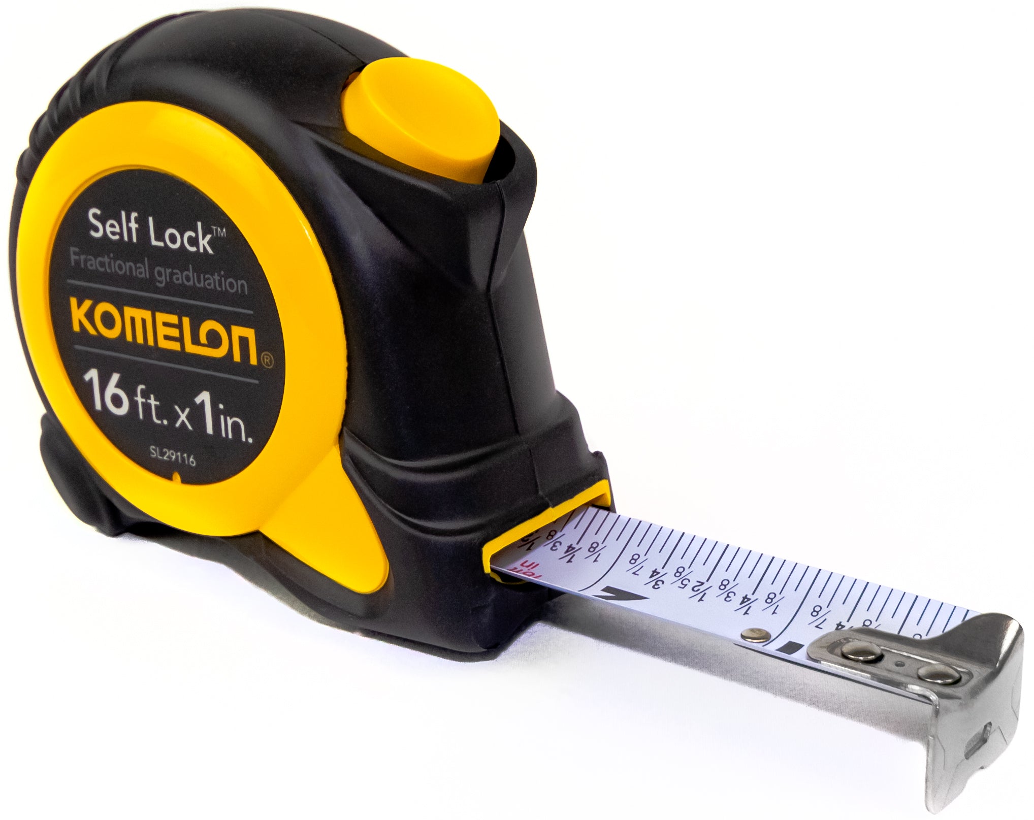 Komelon SL29116 Self Lock Speed Mark Tape Measure 16 ft. x 1 in. - Edmondson Supply