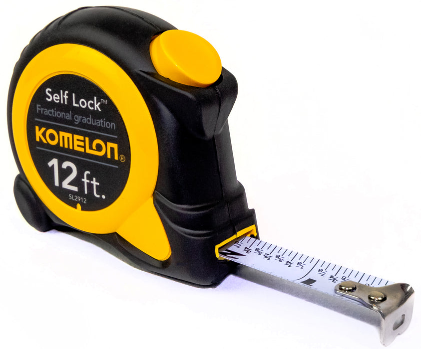 Komelon SL2912 Self Lock Speed Mark Tape Measure 12 ft. x 5/8 in. - Edmondson Supply