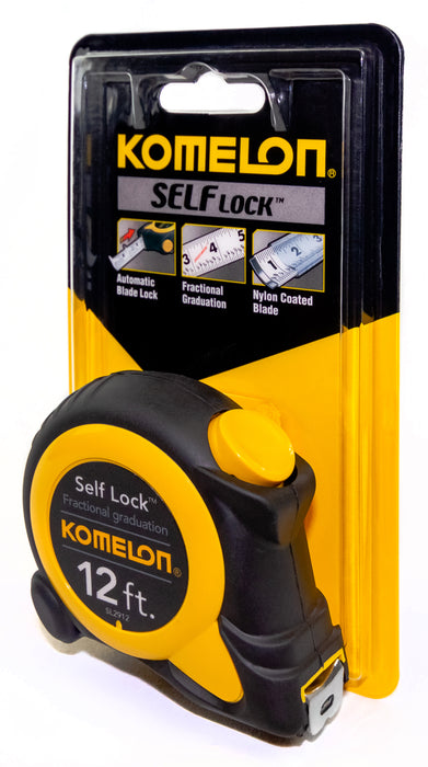 Komelon SL2912 Self Lock Speed Mark Tape Measure 12 ft. x 5/8 in. - Edmondson Supply