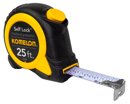 Komelon SL2925 Self Lock Speed Mark Tape Measure 25 ft. x 1 in. - Edmondson Supply