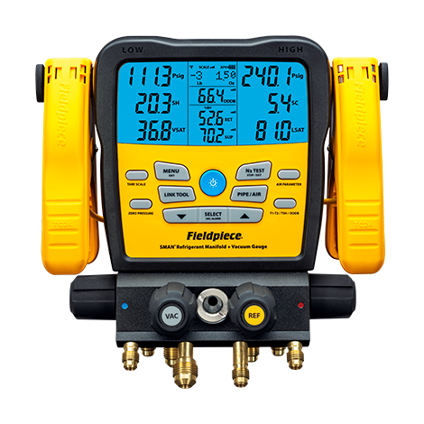 Fieldpiece SM482V - SMAN Wireless Refrigerant Manifold (4-Port) - Edmondson Supply